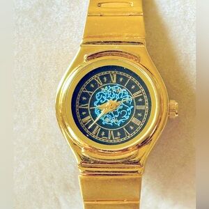 Vintage Teltime Ladies Gold Tone Watch